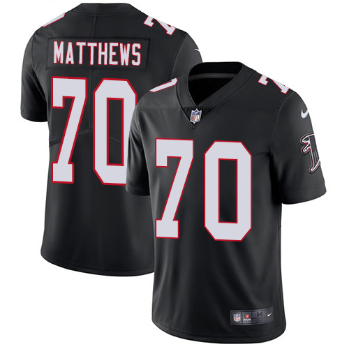 2019 men Atlanta Falcons #70 Matthews black Nike Vapor Untouchable Limited NFL Jersey